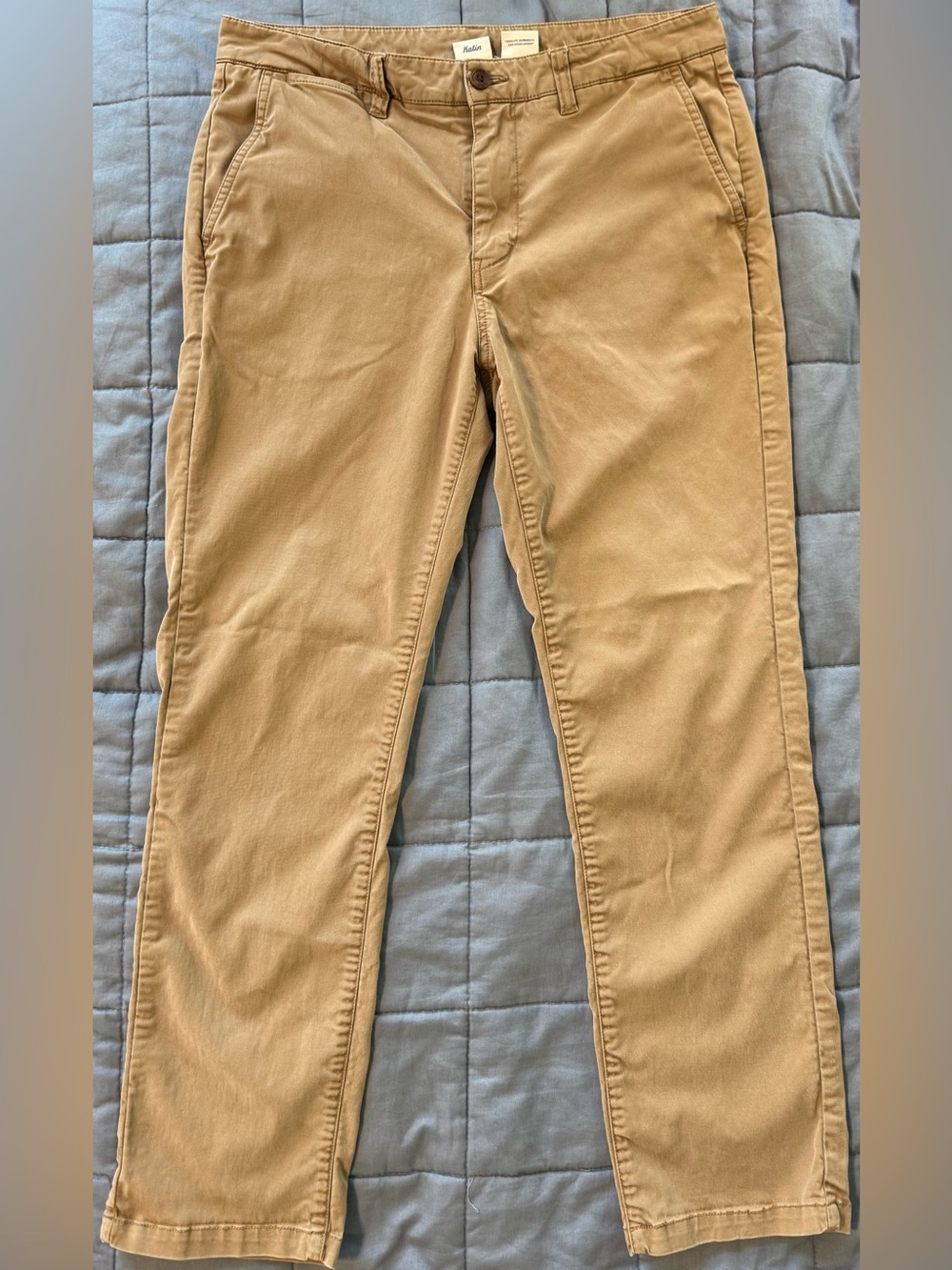 🌊 Katin Corey Pant Men’s 32x29 Slim Straight Chino Tan Tencel Stretch